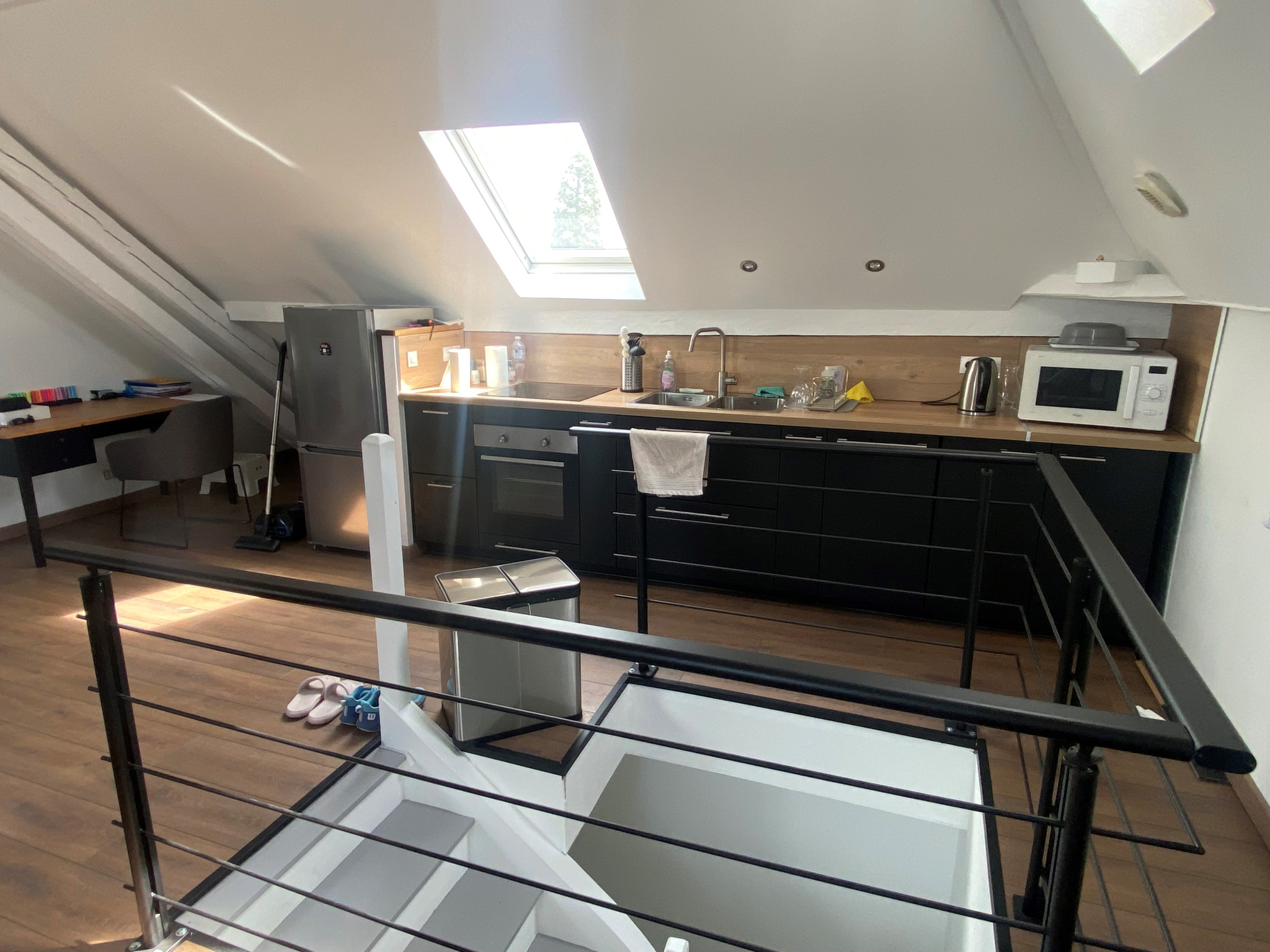Immo80 – L'immobilier à Amiens et dans la Somme-Appartement F2 en loft bas Henriville, 73 m2 utile,